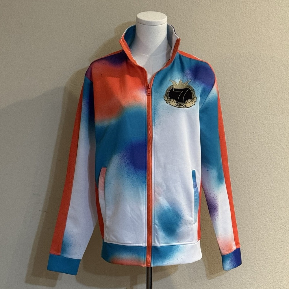 Rebel Minds 7 Kings Track Jacket Mens S NWT Airbrush Graffiti Streetwear Y2K
